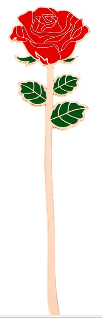 Metal Rose Bookmark